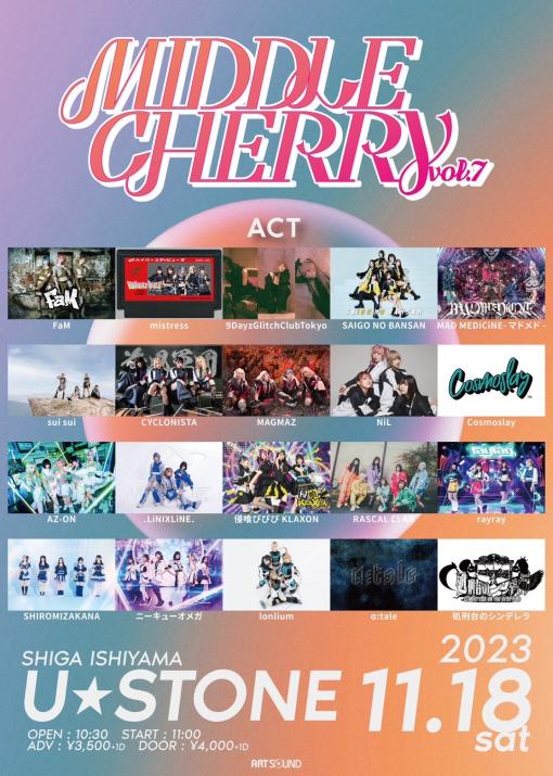 FaM presents MIDDLE CHERRY Vol.7のフライヤー